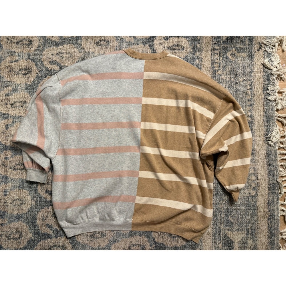 Free People Uptown Stripe Pullover Sweater Size Medium NWOT - Picture 6 of 6